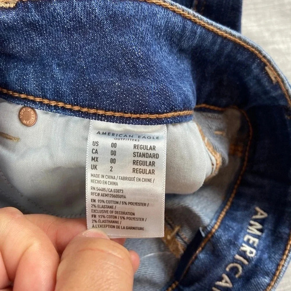 American Eagle Denim Button A-Line Skirt NWT - Picture 4 of 9